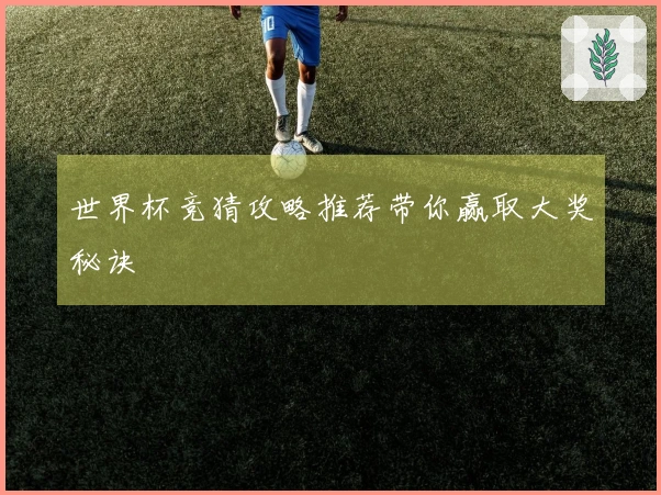 世界杯竞猜攻略推荐带你赢取大奖秘诀