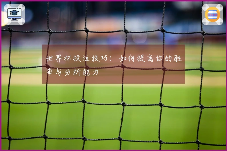 世界杯投注技巧：如何提高你的胜率与分析能力